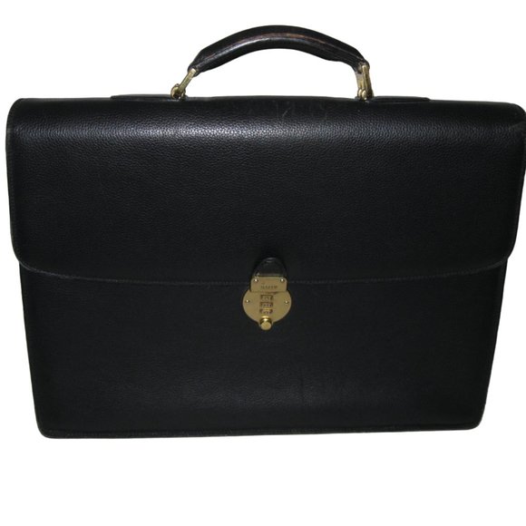 Bally Other - *Authentic* Bally Bags l Men's Classic Briefcase Genuine Leather Pebbled Black